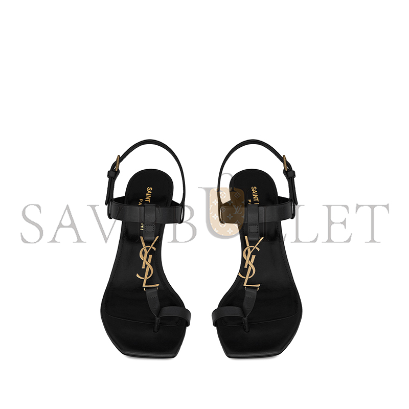 YSL CASSANDRA SANDALS IN SMOOTH LEATHER 658198DWETT1000